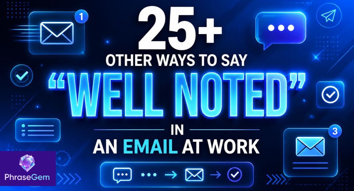 25+ Other Ways to Say “Well Noted” in an Email at Work