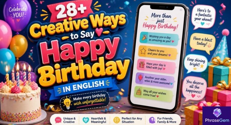 28+ Creative Alternatives to Say Happy Birthday in English