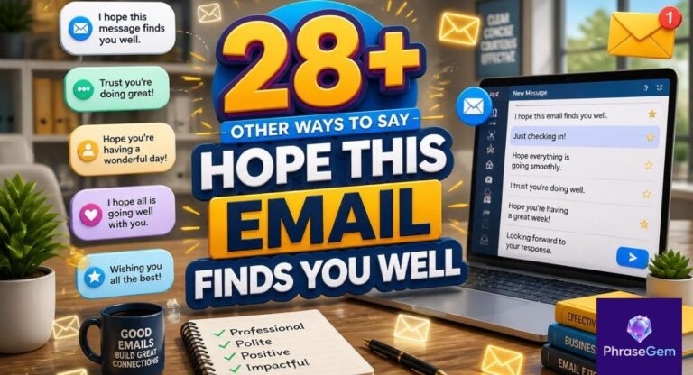 28+ Other Ways to Say “Hope This Email Finds You Well”