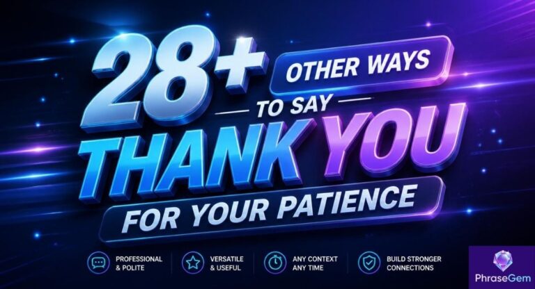 28+ Other Ways to Say “Thank You for Your Patience”