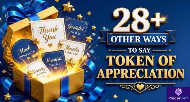28+ Other Ways to Say “Token of Appreciation” (With Examples)