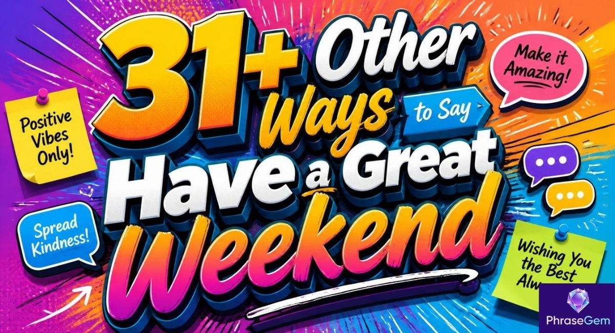 31+ Other Ways to Say “Have a Great Weekend”