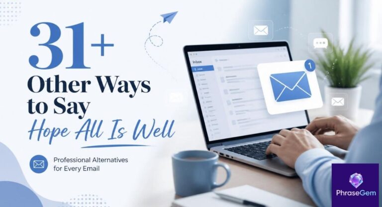 31+ Other Ways to Say “Hope All Is Well” (With Examples)