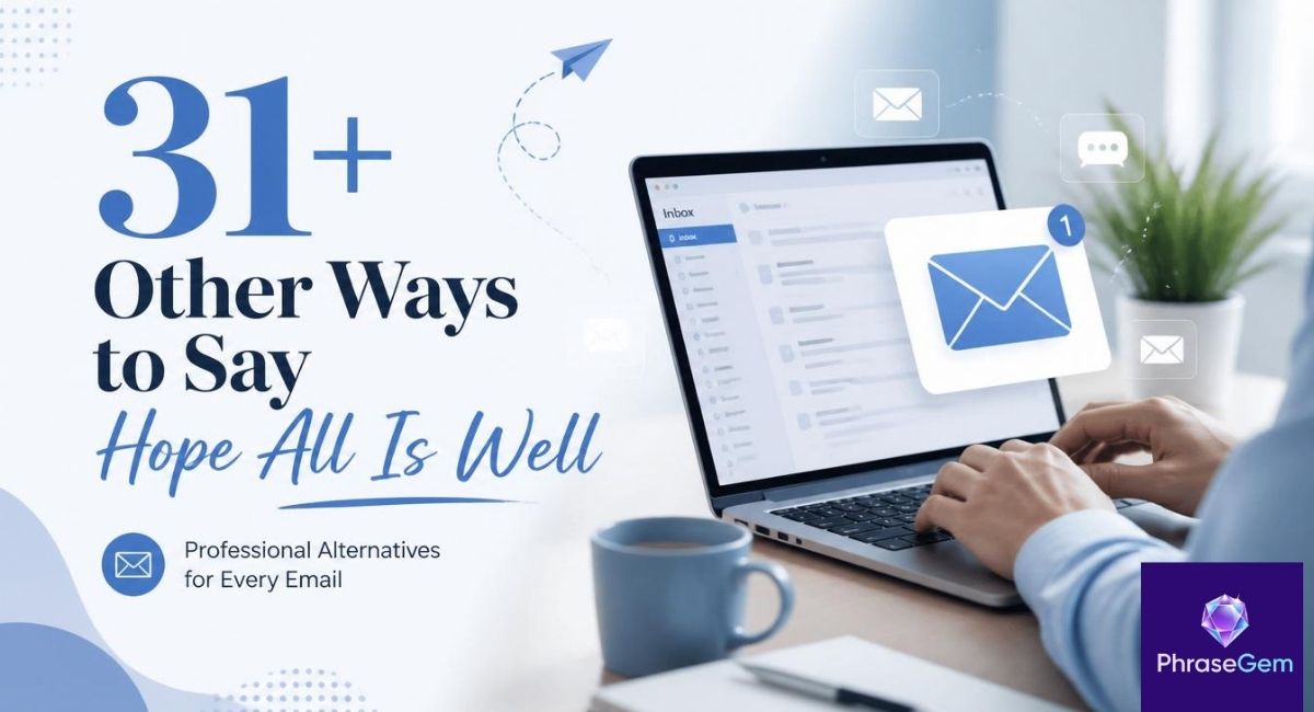 31+ Other Ways to Say “Hope All Is Well” (With Examples)