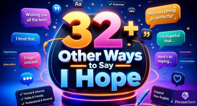32+ Other Ways to Say “I Hope” in English (Formal & Informal Alternatives)
