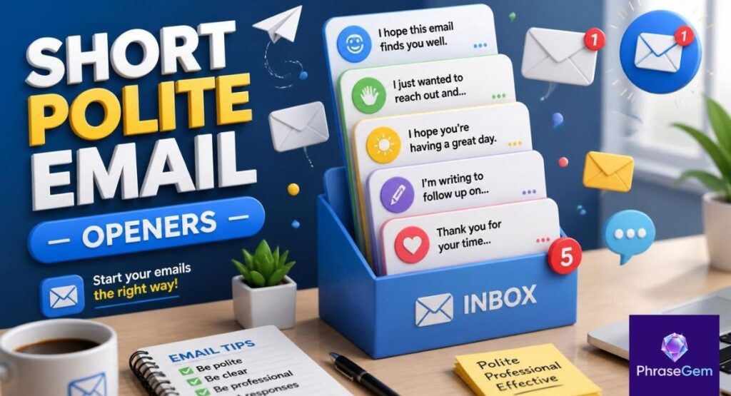 Bonus Section: Short Polite Email Openers