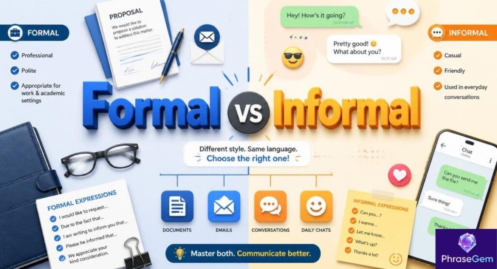 Difference Between Formal vs Informal Usage