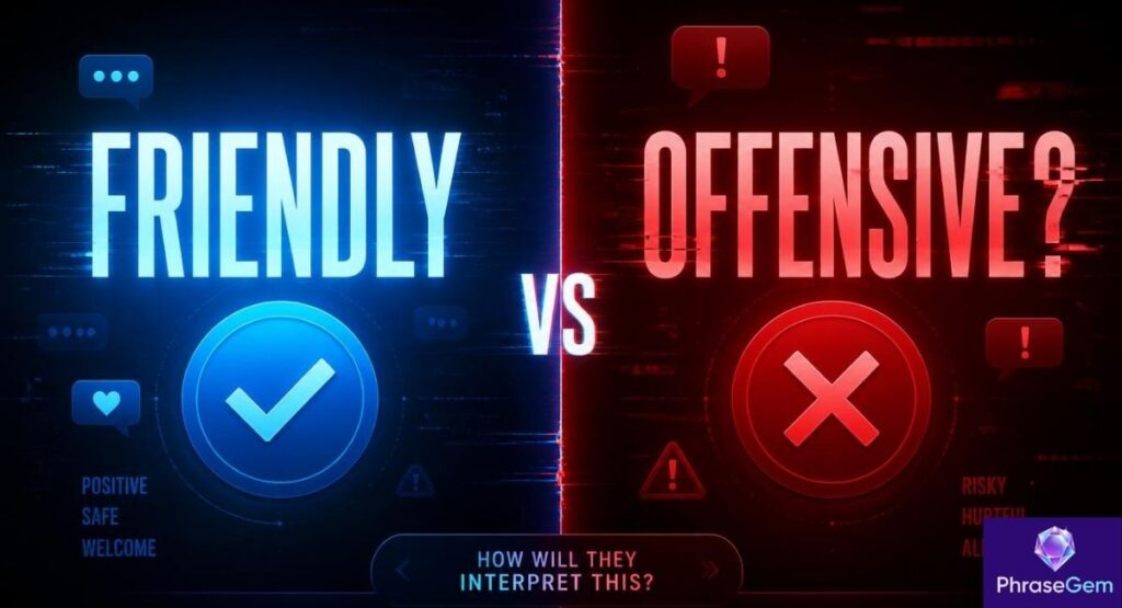 Is It Offensive or Friendly?