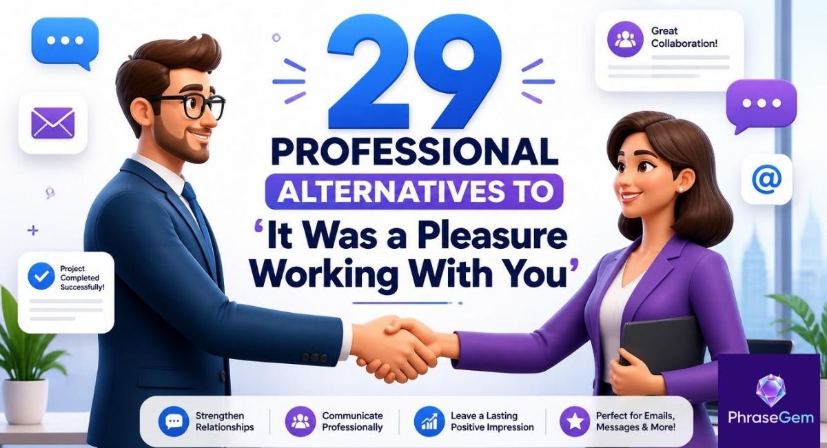 Other Ways to Say “It Was a Pleasure Working With You”: 29 Professional Alternatives