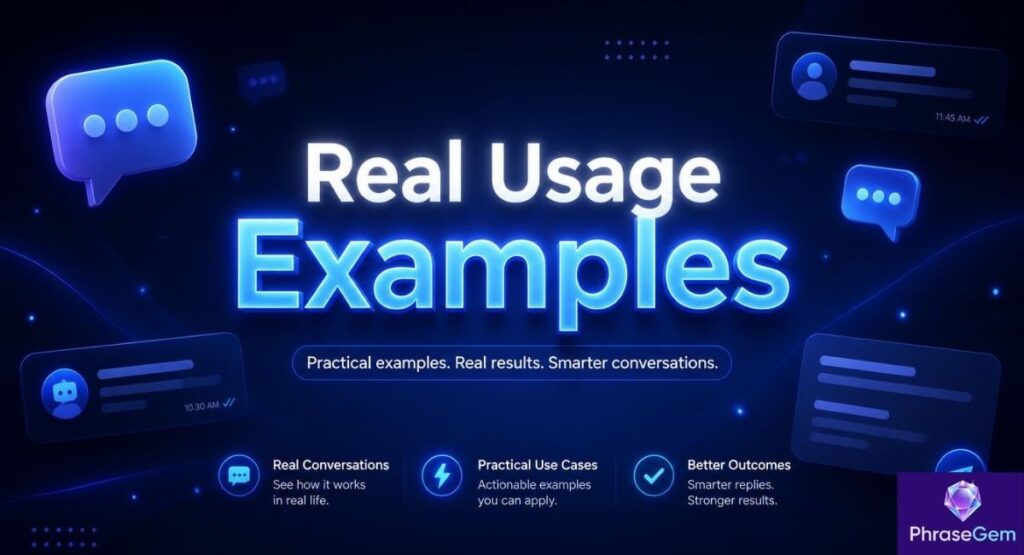 Real Usage Examples