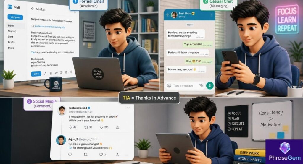 Usage of TIA in Different Contexts