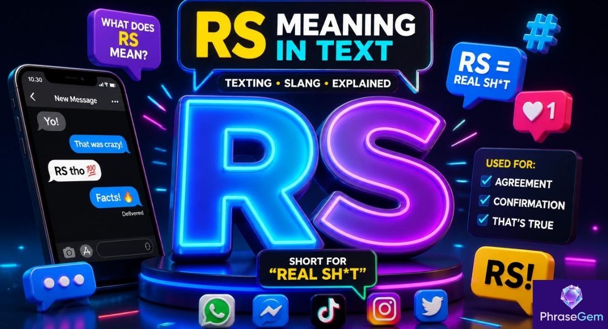 What Does RS Mean in Text? Slang Meaning, Usage & Replies